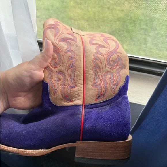 Purple Suede Macie Bean Boots - Picture 2 of 4